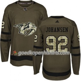 Nashville PRotators Ryan Johansen 92 Adidas 2017-2018 Camo Groen Authentic Shirt - Mannen